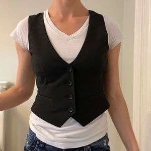 🖤 Express Black Vest with Satin back 🖤